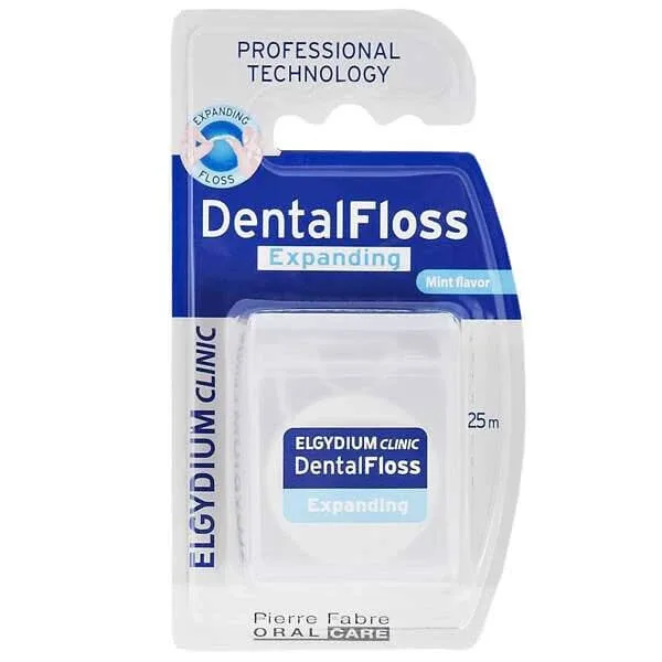 Elgydium Clinic, ață dentară de umflături, mentă, 25 m — preț și oferte