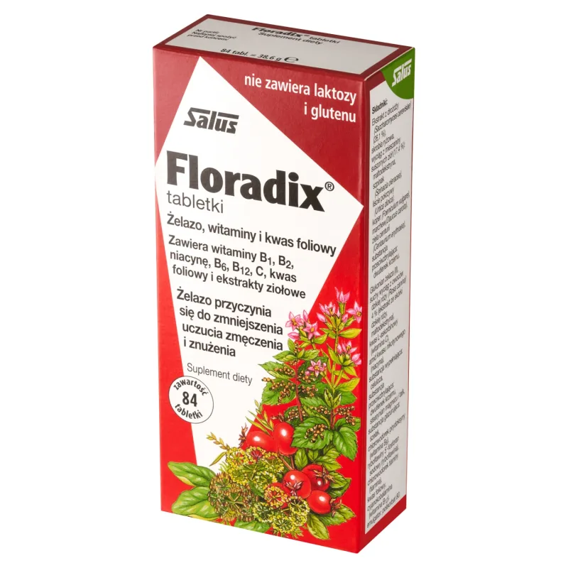 Floradix Fier și vitamine, 84 comprimate — preț și oferte