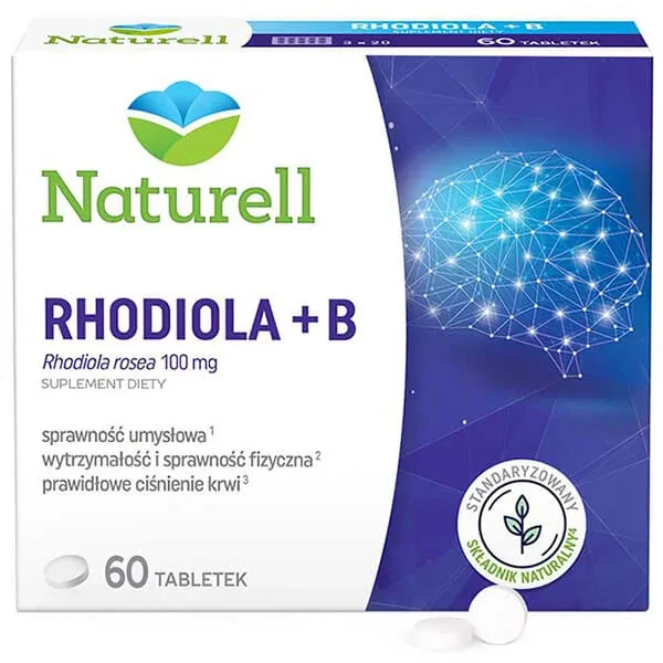 Naturell Rhodiola + B, 60 comprimate Naturelle — preț și oferte