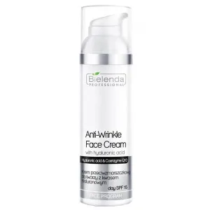 Bielenda Professional, cremă de față antirid cu acid hialuronic, SPF 15, 100 ml