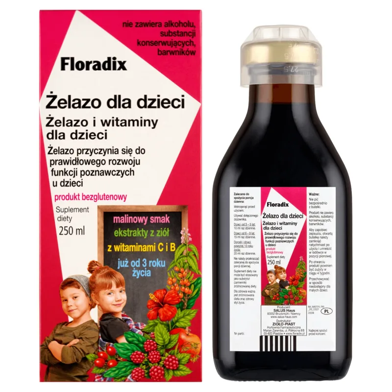 Floradix fier pentru copii de la 3 ani, 250 ml — preț și oferte