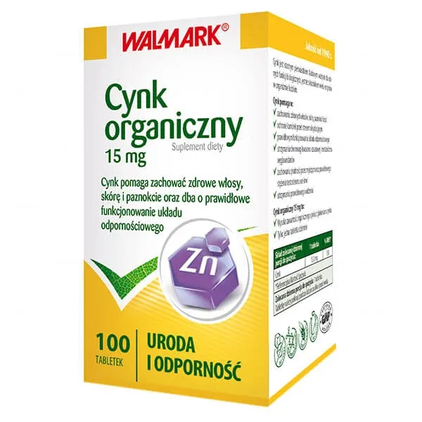 Zinc organic 15 mg, 100 comprimate WALMARK — preț și oferte