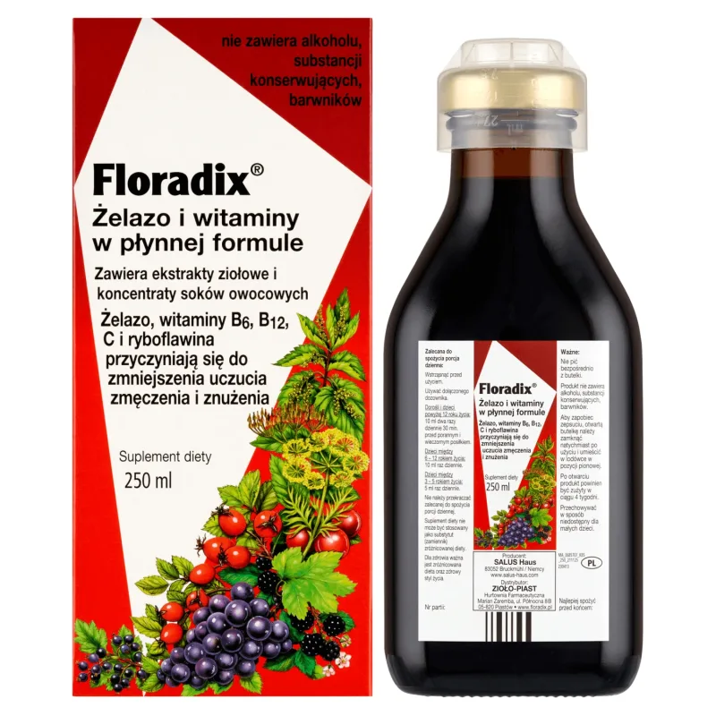 Floradix Fier Vitamine, 250 ml — preț și oferte