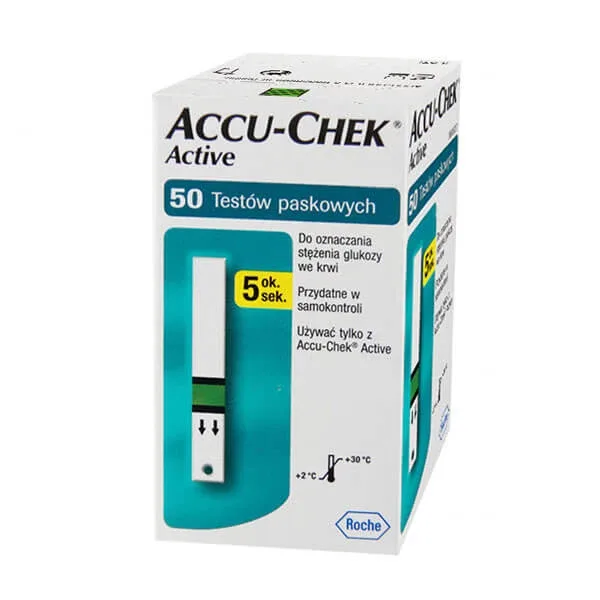 Benzi de testare Accu-Chek Active, 50 de benzi, Roche — preț și oferte