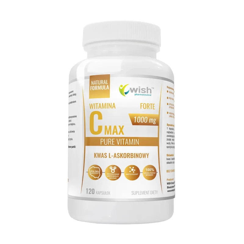 Wish Vitamina C Max Forte 1000 mg, 120 capsule — preț și oferte