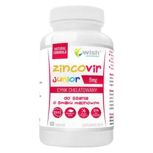 Wish Zinc Junior, 60 pastile