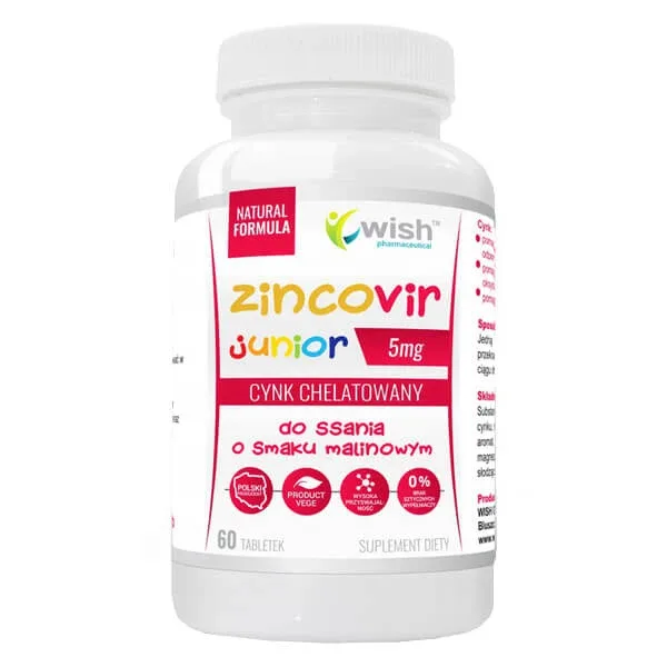 Wish Zinc Junior, 60 pastile — preț și oferte