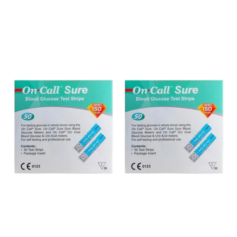 Teste glicemie On Call Sure, 2 x 50 bucăți, Acon Laboratories — preț și oferte