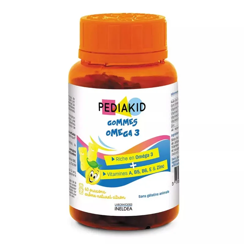 Gommes Omega 3, 60 jeleuri, Pediakid LABORATOIRES INELDEA — preț și oferte