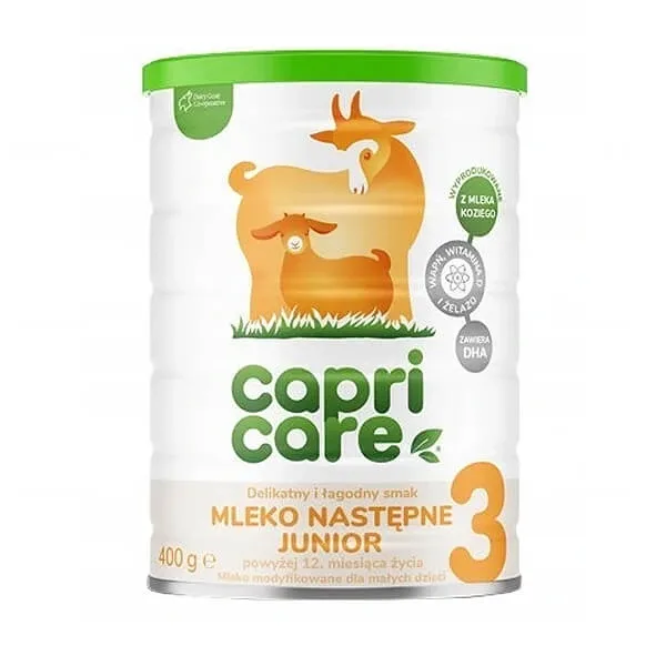 Capricare 3, lapte modificat junior cu lapte de capră, peste 12 luni, 400 g — preț și oferte