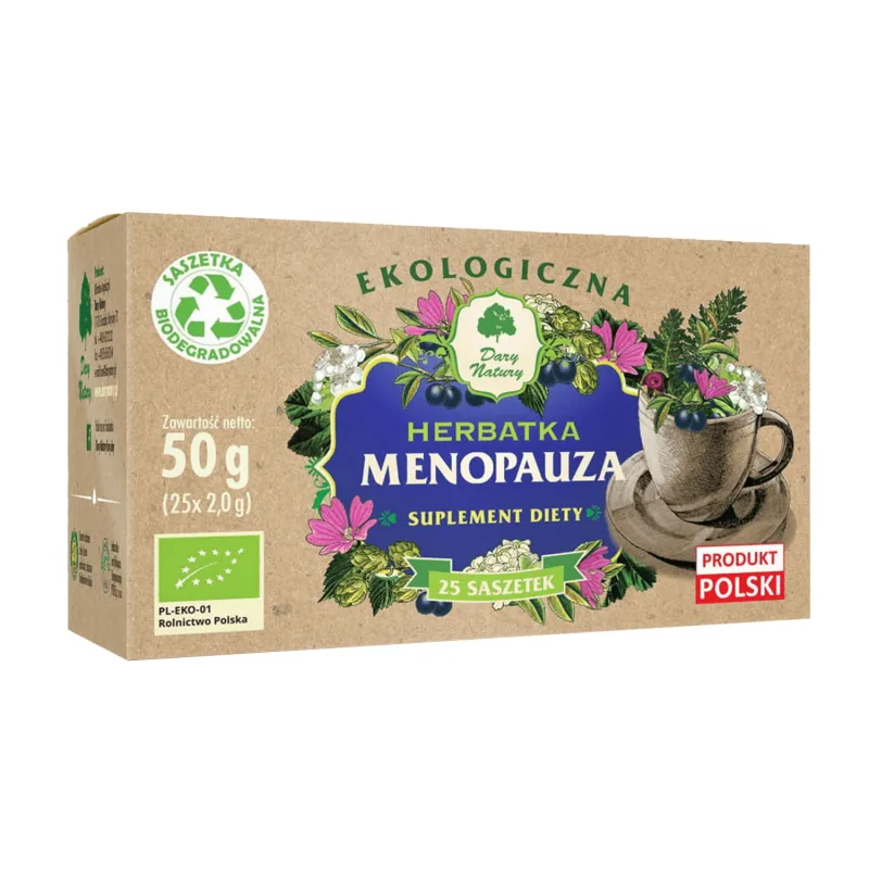 Dary Natury Menopauză, ceai organic, 2 g x 25 pliculețe — preț și oferte