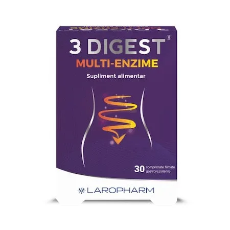 3 Digest Multi-Enzime, 30 comprimate – Laropharm — preț și oferte