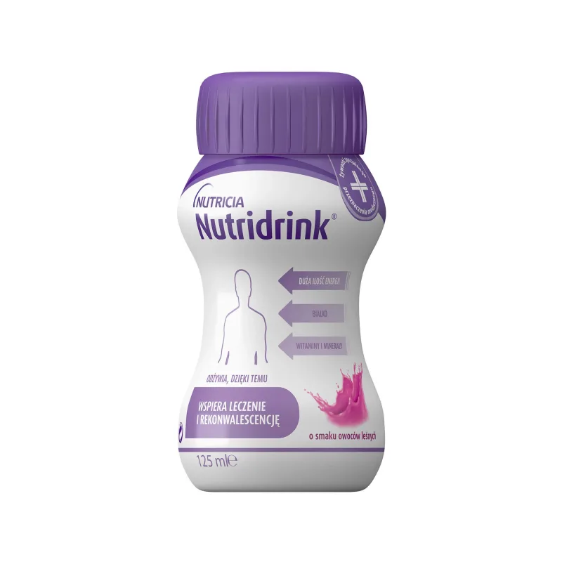Nutridrink, supliment nutritiv, aromă de fructe de pădure, 4 x 125 ml NUTRICIA — preț și oferte