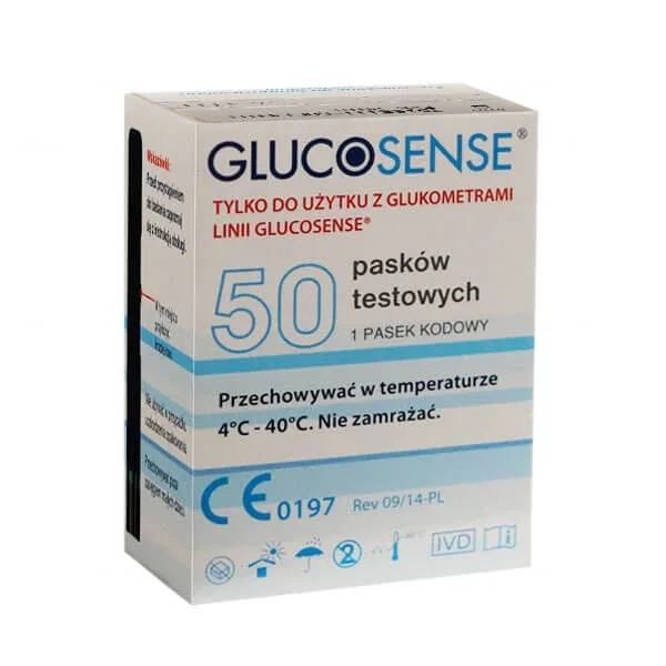 Benzi de testare pentru glucometru Glucosense, 50 unități — preț și oferte