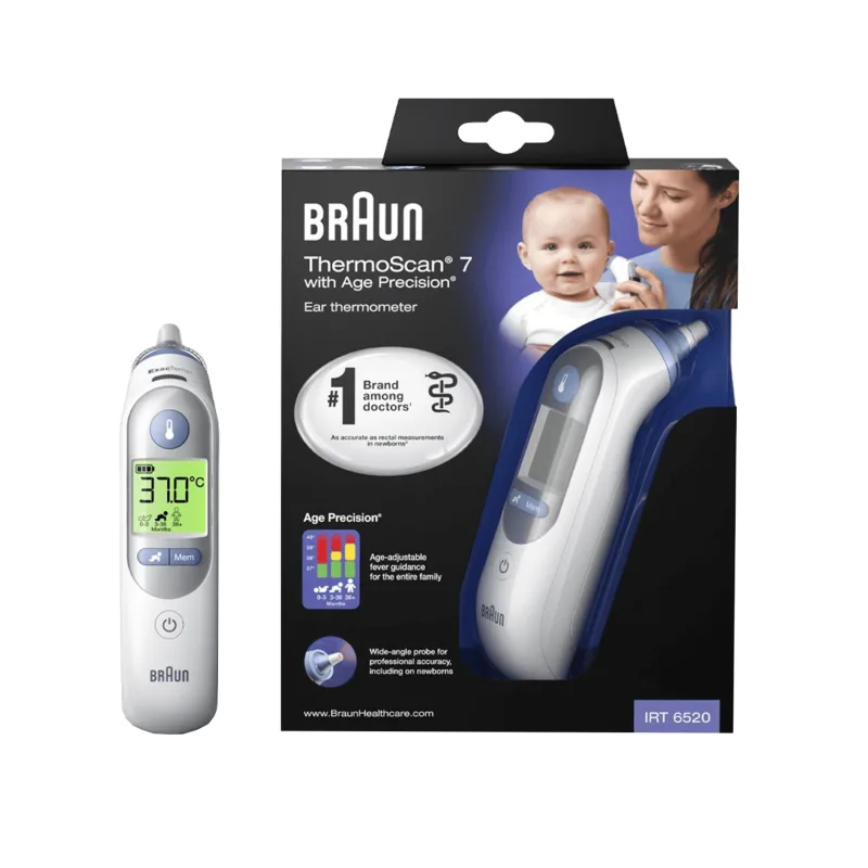 Braun ThermoScan 7 IRT6520, termometru de ureche cu precizie de vârstă — preț și oferte