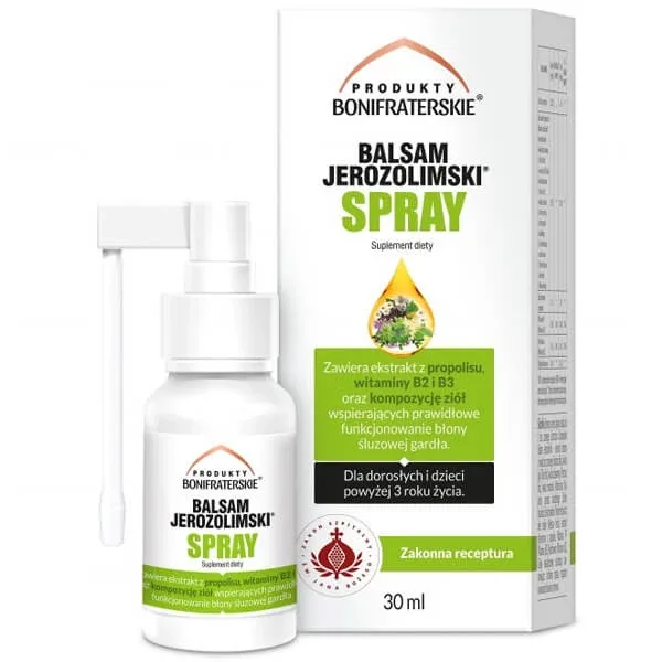 Balsam de Ierusalim, spray pentru copii de peste 3 ani și adulți, 30 ml — preț și oferte