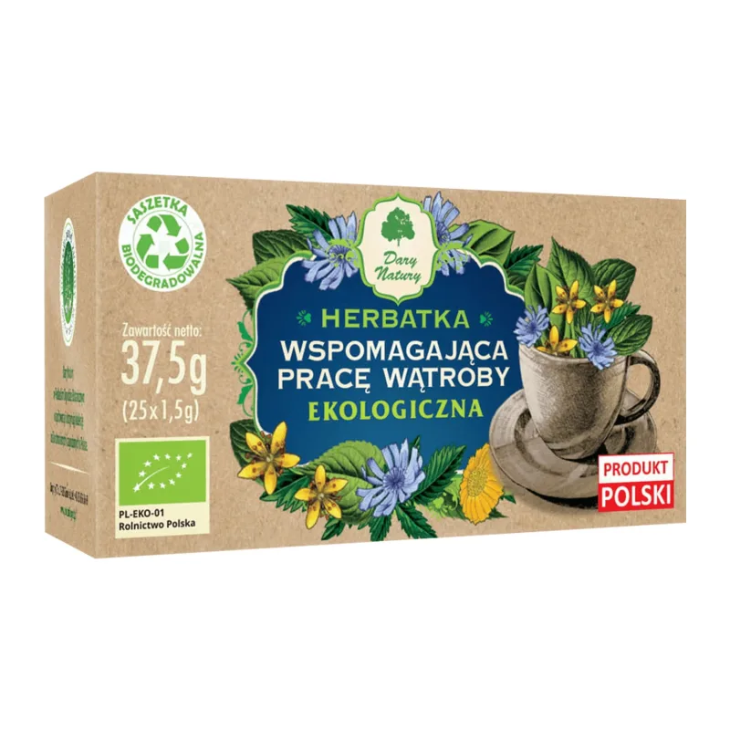 Darya Natury Ceai pentru susținerea ficatului, organic, 1,5 g x 25 pliculețe Dary Natury — preț și oferte