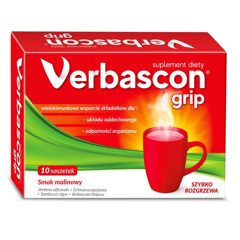 Verbascon Grip, 10 pliculețe Lek Pharmaceuticals — preț și oferte