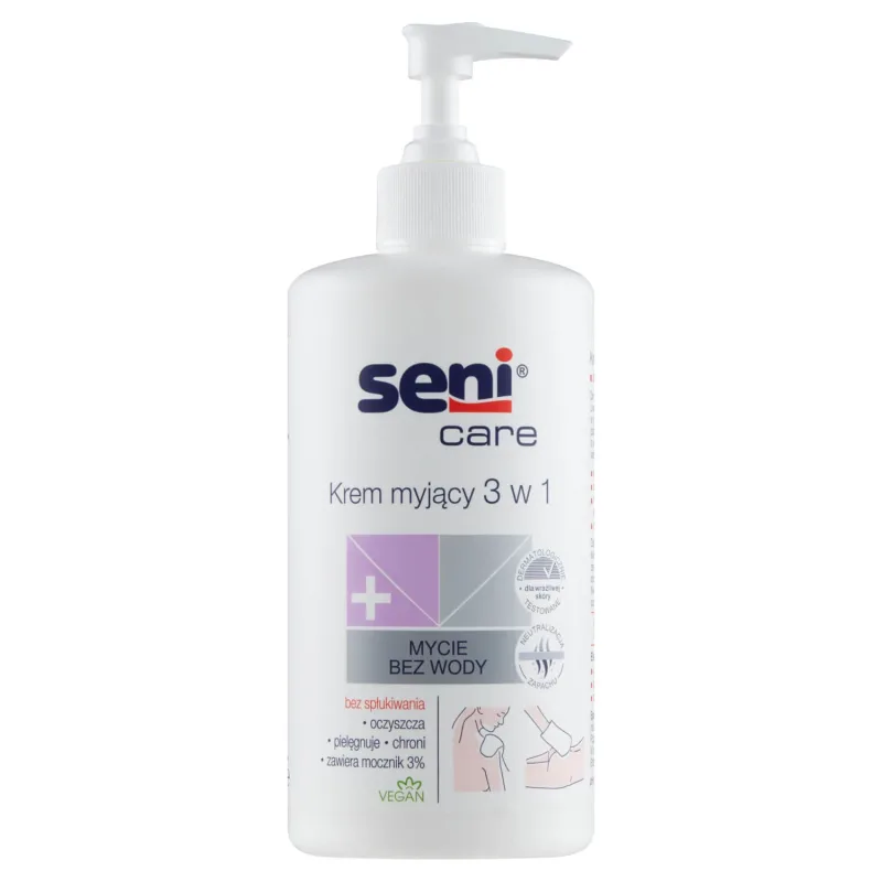 Seni Care, Cremă de curățare 3 în 1, 3% uree, 500 ml — preț și oferte