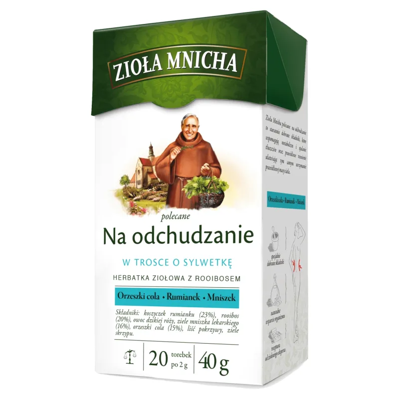 Herbapol Zioła Mnicha Na Odchudzanie, ceai de plante cu roobios, 2 g x 20 plicuri — preț și oferte