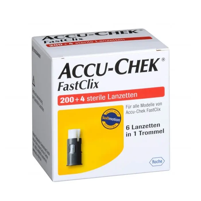 Accu-Chek FastClix, lancette, lame de puncție, 204 bucăți — preț și oferte
