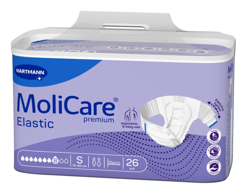 MoliCare Premium Elastic Scutece adulti S, 26 bucati – 8 picaturi Hartmann — preț și oferte