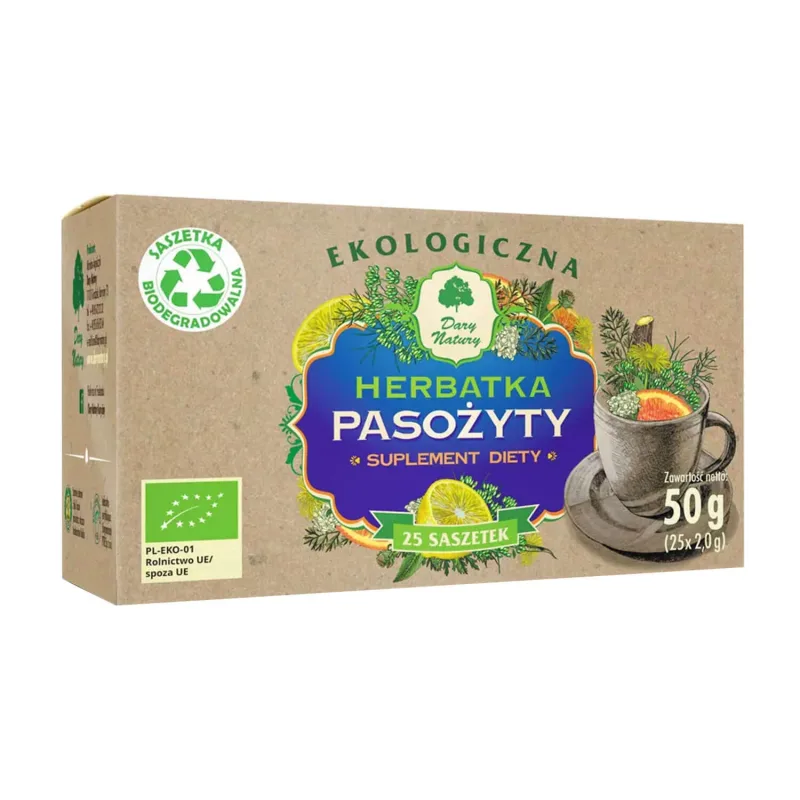 Dary Natury Paraziți, ceai organic, 2 g x 25 pliculețe — preț și oferte