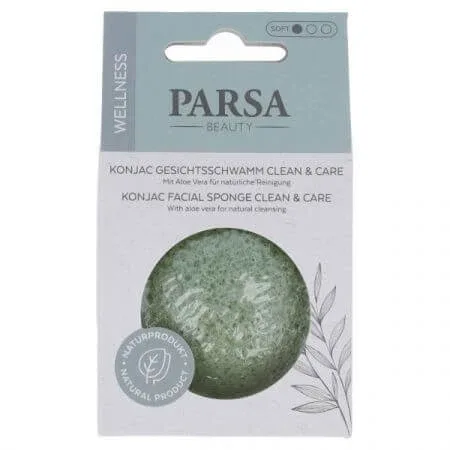 Burete de curatare si exfoliere Kojac - verde inchis, 1 bucata, Parsa Parsa Beauty — preț și oferte