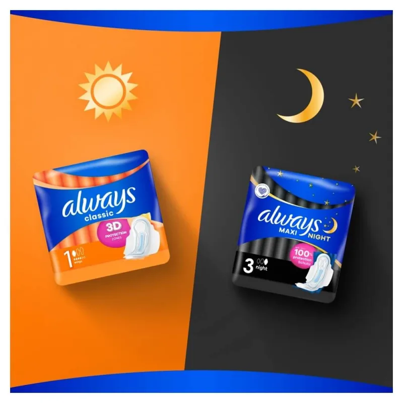 Always Classic, prosoape sanitare cu aripi, Normal, 10 buc. — preț și oferte