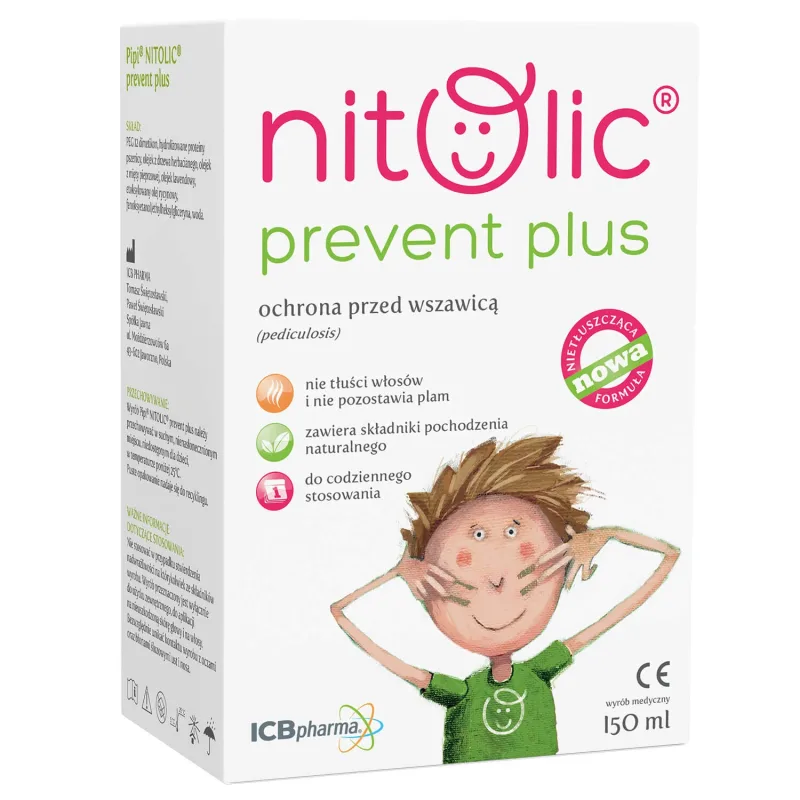 Pipi Nitolic Prevent Plus, spray pentru protecția împotriva păduchilor, 150 ml — preț și oferte