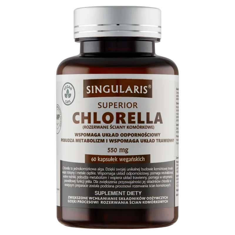 Singularis Superior, Chlorella 550 mg, 60 capsule — preț și oferte