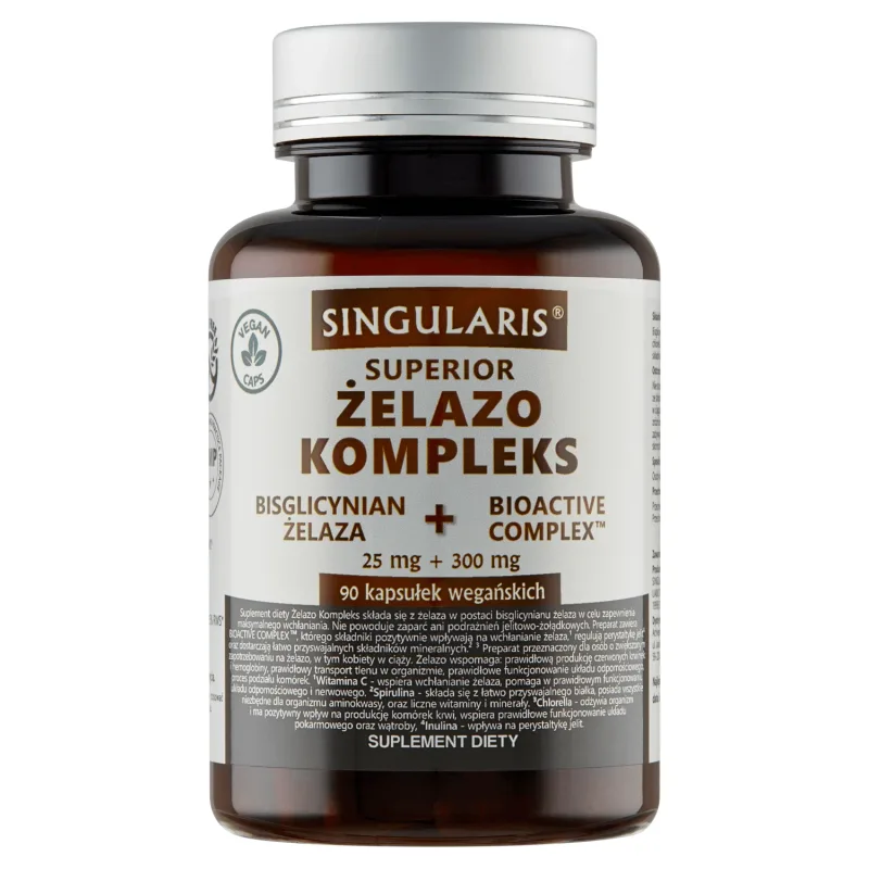 Singularis Superior Iron Complex, 90 capsule vegane — preț și oferte