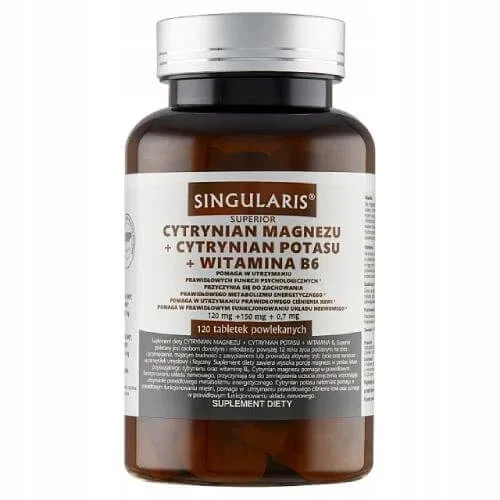 Singularis Superior Citrat de magneziu + Citrat de potasiu + Vitamina B6, 120 comprimate filmate — preț și oferte