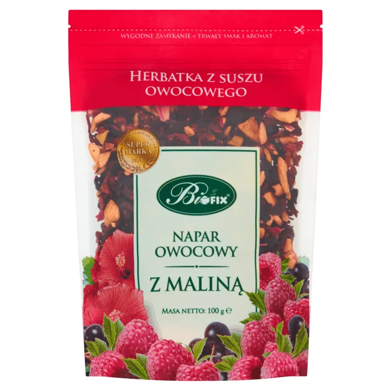 Bi Fix Infuzie de fructe cu zmeură, ceai de fructe uscate, 100 g — preț și oferte