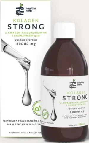 Colagen puternic cu acid hialuronic și coenzima Q10 - 500ml Healthy Herb