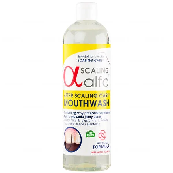 Alfa Scaling, apă de gură antiseptică dentară, 500 ml Alfa Mechim — preț și oferte