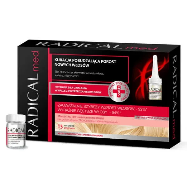 Radical Med, tratament pentru creșterea părului, 15 x 5 ml — preț și oferte