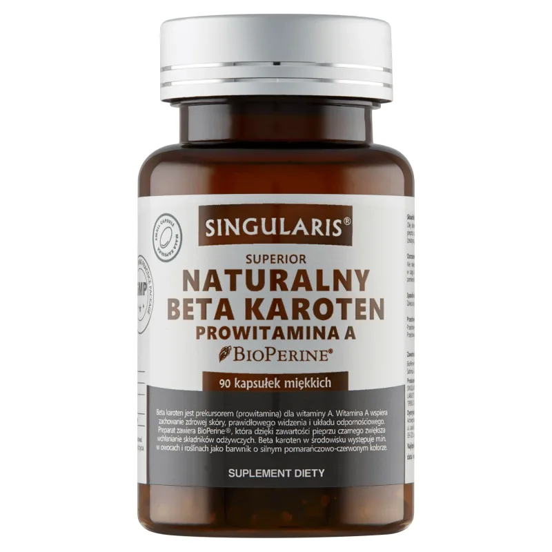 Singularis Superior Natural Beta Carotene Provitamina A, 90 capsule moi — preț și oferte