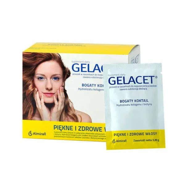 Gelacet, hidrolizat de colagen și biotină, 5,38 g x 21 pliculețe — preț și oferte