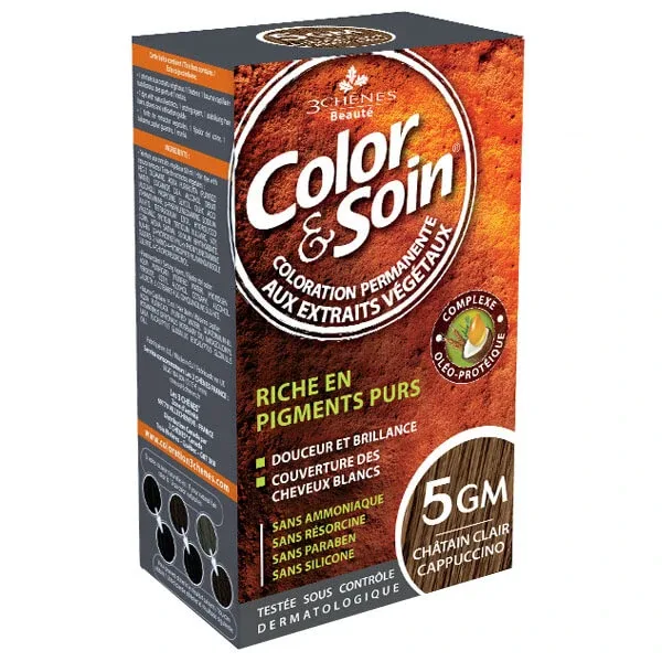 Color&amp;Soin, vopsea de păr, 5GM, cappuccino maro, 135 ml COLOR SOIN — preț și oferte