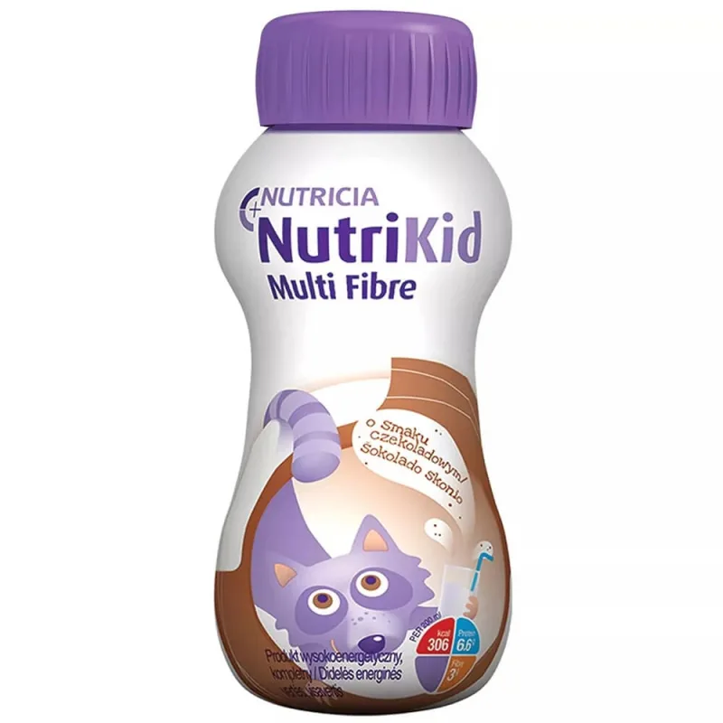 NutriKid Multi Fibre, preparat nutritiv pentru copii peste 1 an, aromă de ciocolată, 200 ml NUTRICIA — preț și oferte