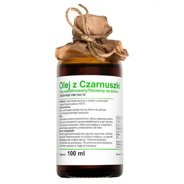 Ziolovital Premium Ulei de chimen negru, nerafinat, presat la rece, 100 ml — preț și oferte