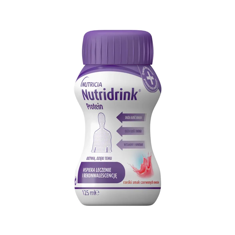 Nutridrink Protein, preparat nutritiv, aromă de fructe roșii crocante, 4 x 125 ml NUTRICIA — preț și oferte