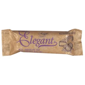 Baton de ciocolata cu lapte, fara zahar,cu crema din lapte de cocos, 30 g, Elegant