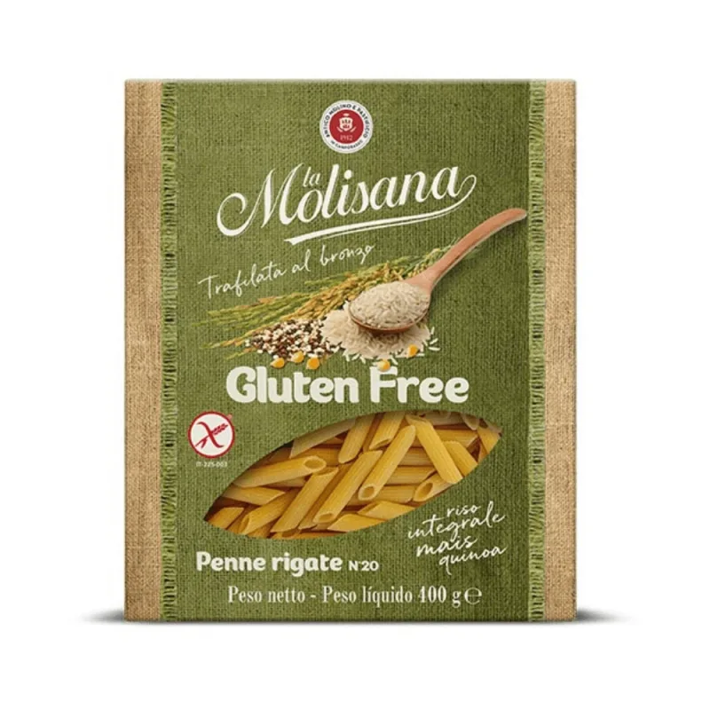 Paste Fara Gluten Penne Rigate, No20, 400 g, La Molisana — preț și oferte