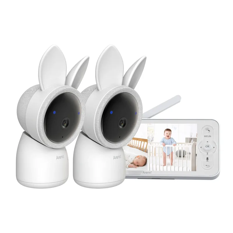 Kit 2 camere supraveghere bebelusi cu ecran LCD de 5 inch, Arenti — preț și oferte