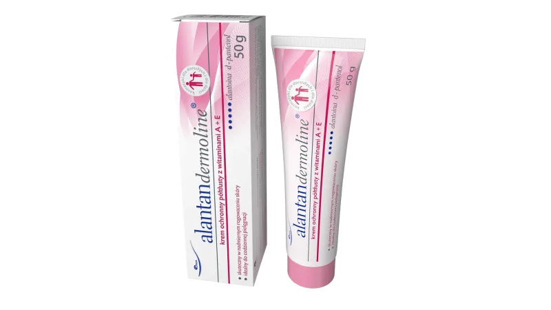 Alantan Dermoline, cremă protectoare semi-grasă cu vitaminele A + E, 50 g Unia — preț și oferte