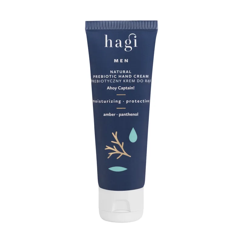 Hagi Men Ahoj Kapitan, cremă de mâini naturală prebiotică, hidratantă și protectoare, 50 ml — preț și oferte