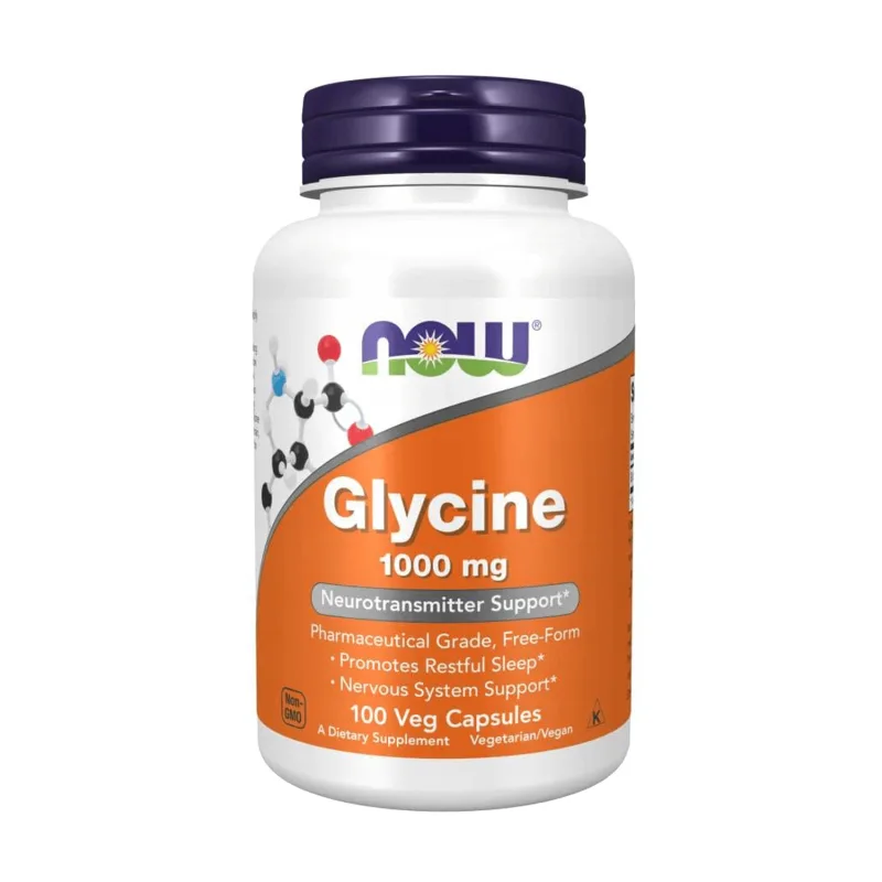 Now Foods Glycine 1000 mg, glicină, 100 capsule vegetariene — preț și oferte