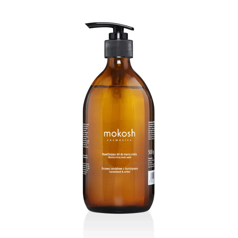 Mokosh, gel de spălare hidratant pentru corp, lemn de santal cu ambră, 500 g Mokosh Icon — preț și oferte